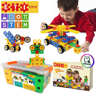 Original Educational Building Blocks Set by ETI Toys