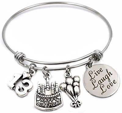 Birthday Gifts for Her Stainless Steel Expandable Bangle