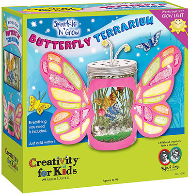 Creativity for Kids Sparkle N Grow Butterfly Terrarium