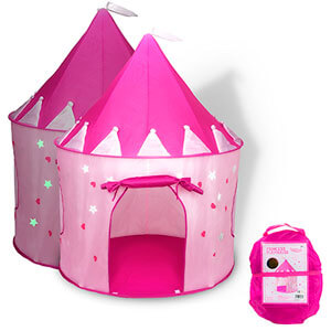 Fox-Print-Princess-Castle-Play-Tent-with-Glow-in-the-Dark-Stars
