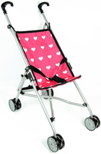 Hearts My First Doll Stroller for Kids - Super Cute Doll Stroller for Girls