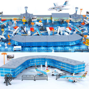 200 Pieces Aircraft Model Playset Airport Assembled Toys