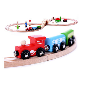 Classic Toy Wood Train Set