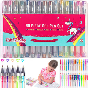 30 Piece Gel Pens Set